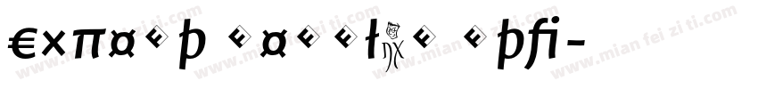 Expert Regular otf字体转换
